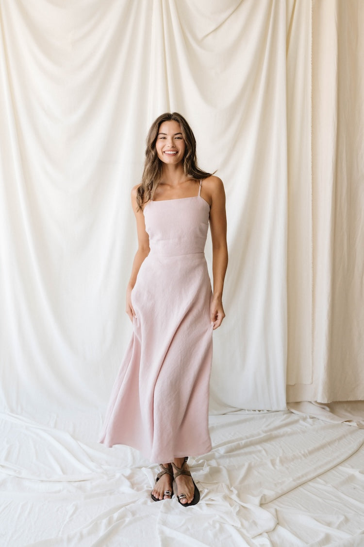 Tie Back Dress- Linen