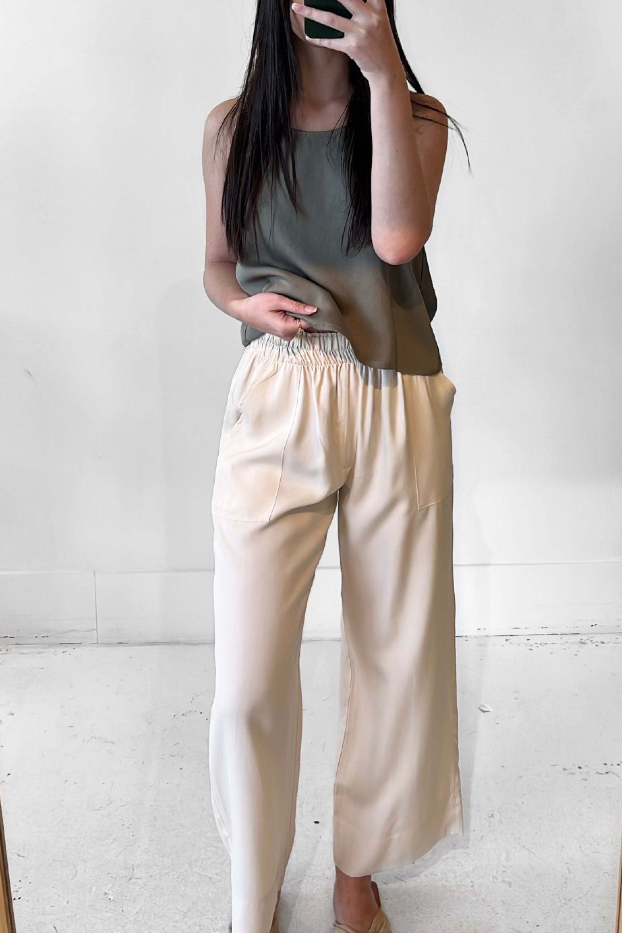 レディースウェア WS DOBBY SUCKER CROPPED PANTS The Colette Cropped Wide-Leg Pants: Dobby Jacquard | Nuuly